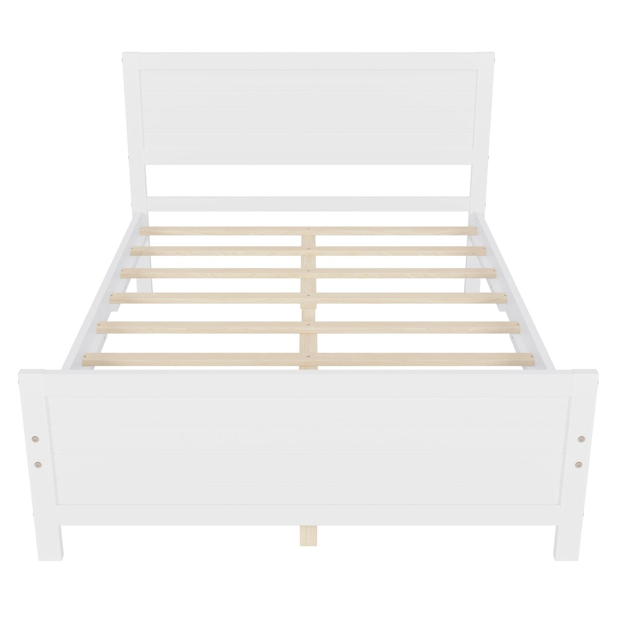 Solid & Stable Wood Full Size Platform Bed Frame