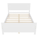 Solid & Stable Wood Full Size Platform Bed Frame