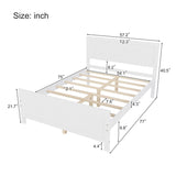 Solid & Stable Wood Full Size Platform Bed Frame