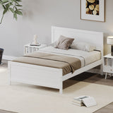 Solid & Stable Wood Full Size Platform Bed Frame