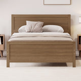 Solid & Stable Wood Full Size Platform Bed Frame