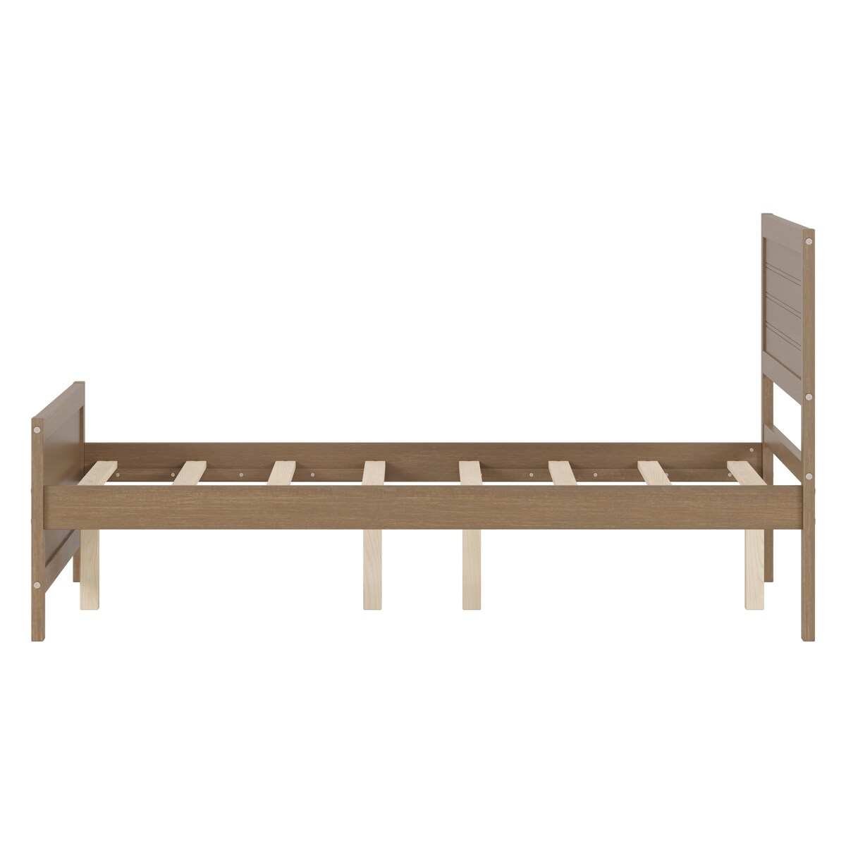 Solid & Stable Wood Full Size Platform Bed Frame
