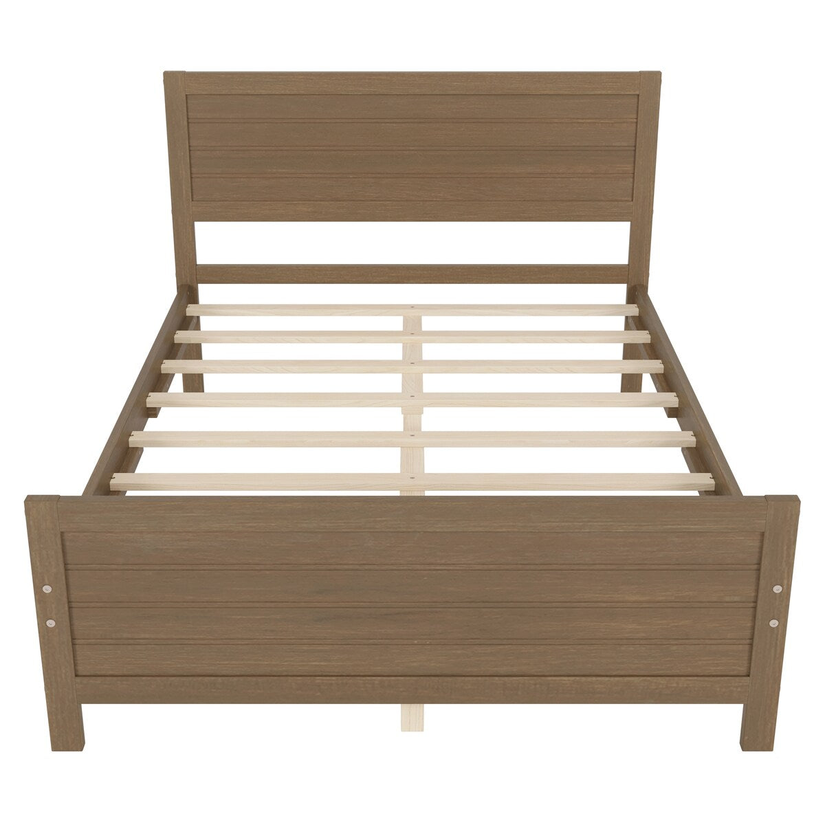 Solid & Stable Wood Full Size Platform Bed Frame