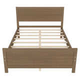 Solid & Stable Wood Full Size Platform Bed Frame