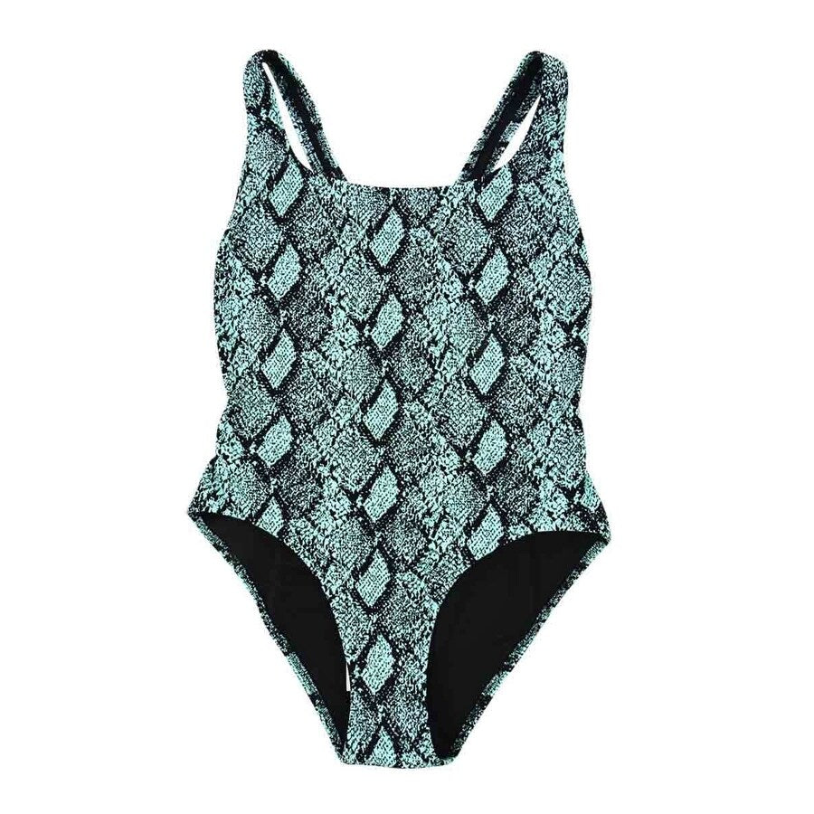 Solid & Striped Women's Blair Snake Print One Piece Swimsuit (S, Snake Jacquard)