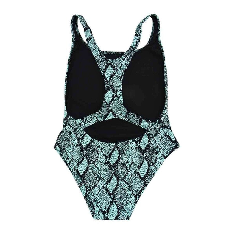 Solid & Striped Women's Blair Snake Print One Piece Swimsuit (S, Snake Jacquard)