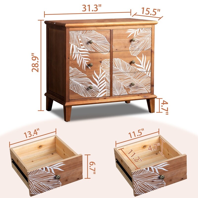 Solid wood Dresser chest