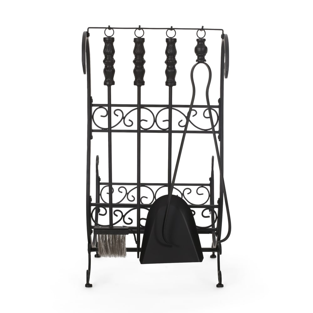 Solis Log Rack and Tool Set by Christopher Knight Home - 22.00" W x 16.00" L x 31.00" H