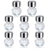 Soltoostar 8-Pack Solar Powered Color Changing LED Glass Ball Light - N/A