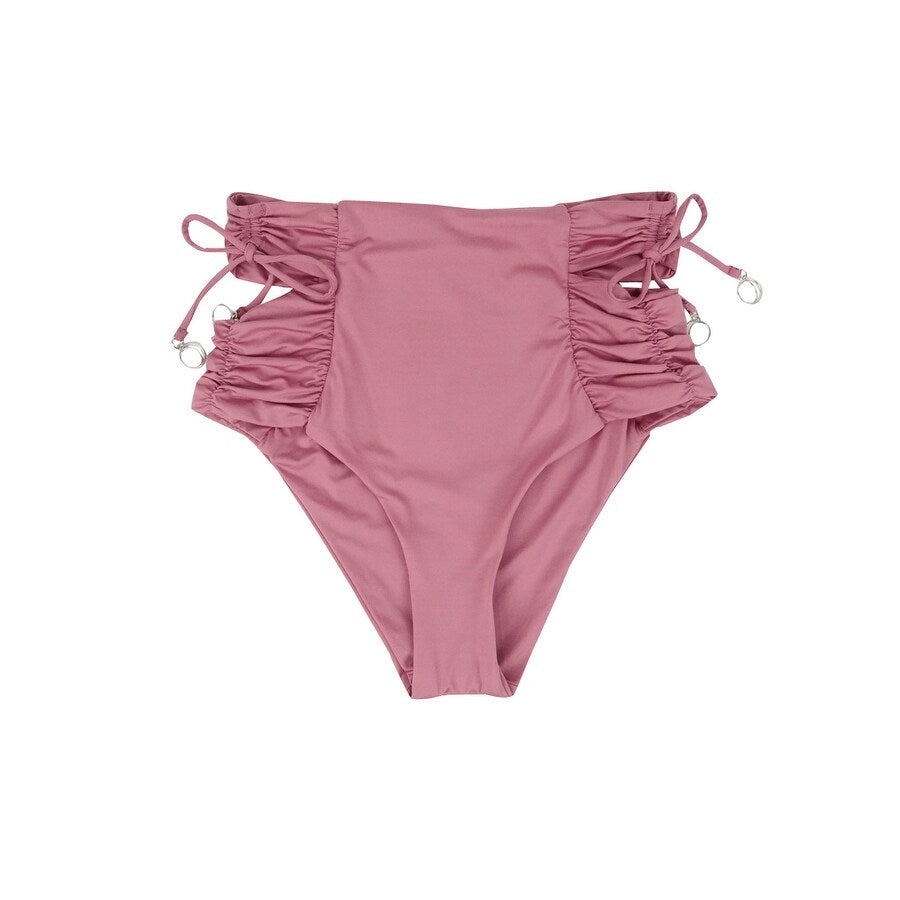 Soluna Women's Cutout High-Waist Bikini Swim Bottom Separates Swimsuit