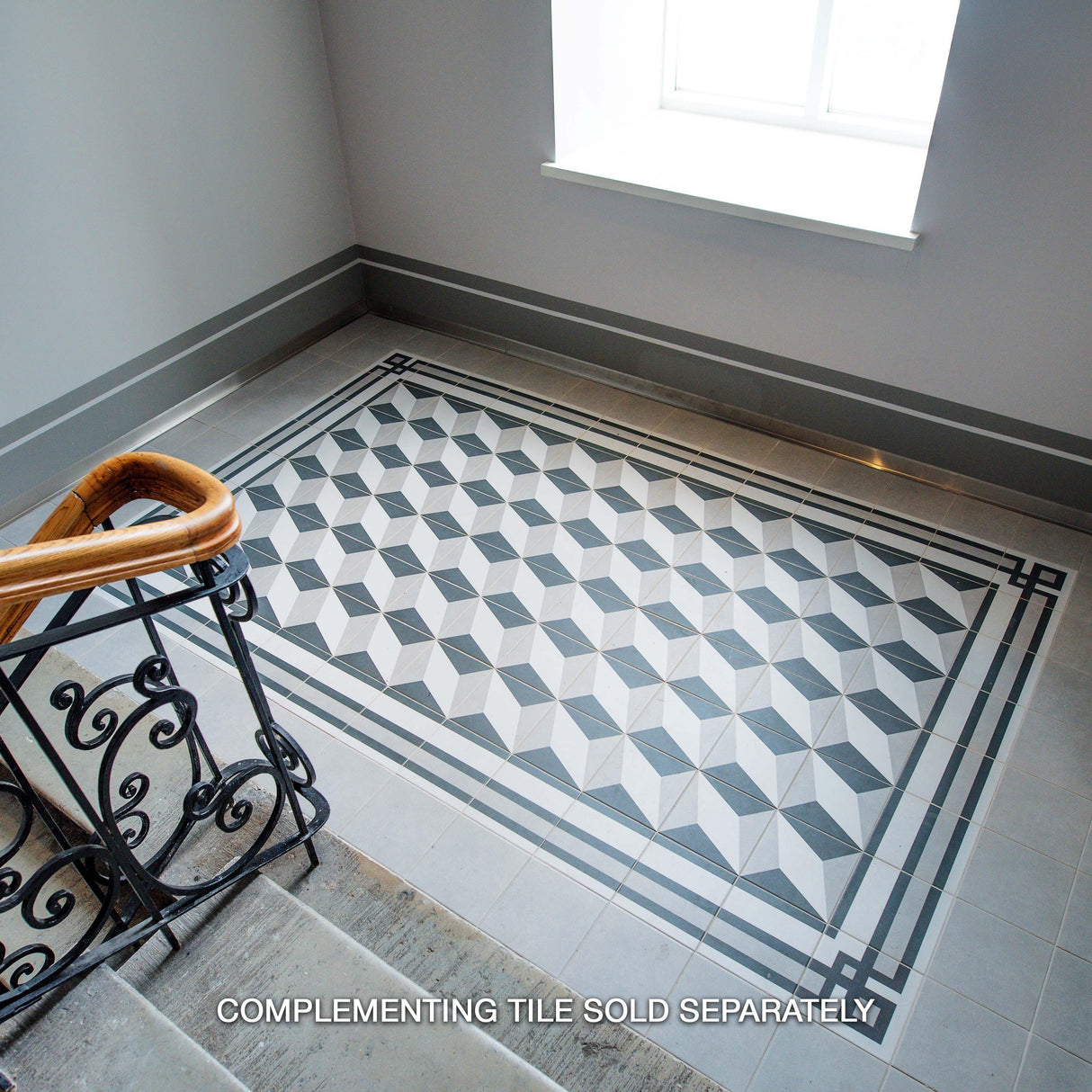 Merola Tile Twenties Corner 7-3/4" x 7-3/4" Ceramic Floor and Wall Trim