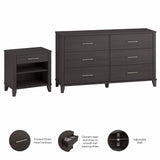 Somerset 6 Drawer Dresser and Nightstand Set by Bush Furniture