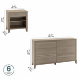 Somerset 6 Drawer Dresser and Nightstand Set by Bush Furniture