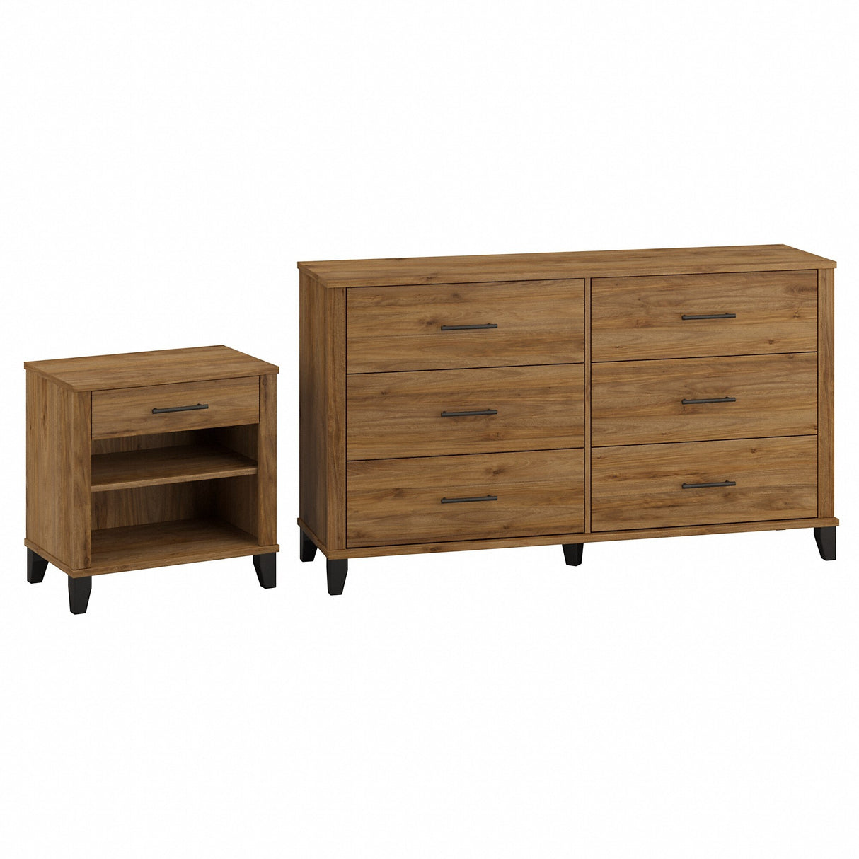 Somerset 6 Drawer Dresser and Nightstand Set by Bush Furniture