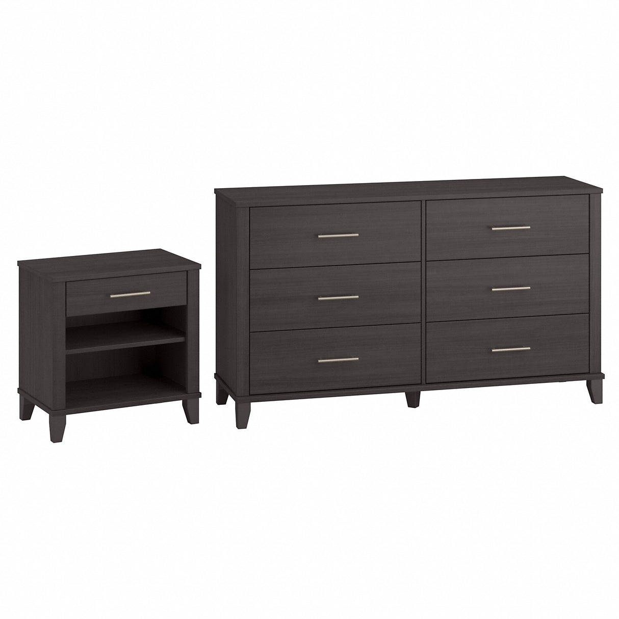 Somerset 6 Drawer Dresser and Nightstand Set by Bush Furniture