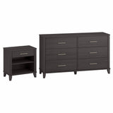Somerset 6 Drawer Dresser and Nightstand Set by Bush Furniture