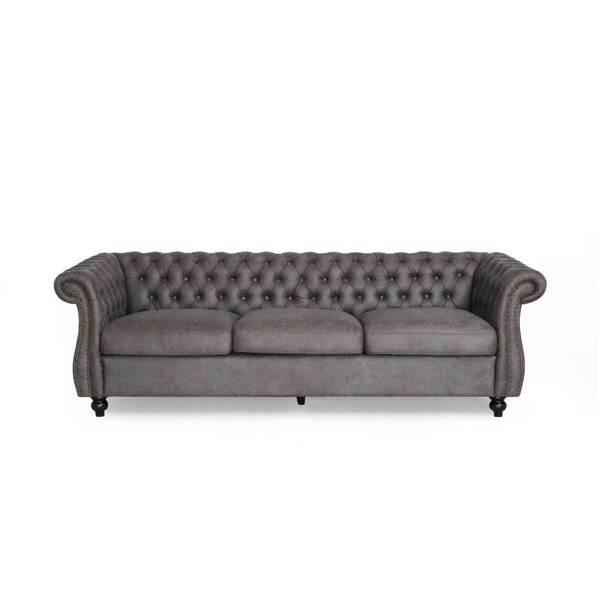 Somerville Microfiber Chesterfield Sofa by Christopher Knight Home