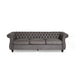 Somerville Microfiber Chesterfield Sofa by Christopher Knight Home
