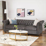 Somerville Microfiber Chesterfield Sofa by Christopher Knight Home