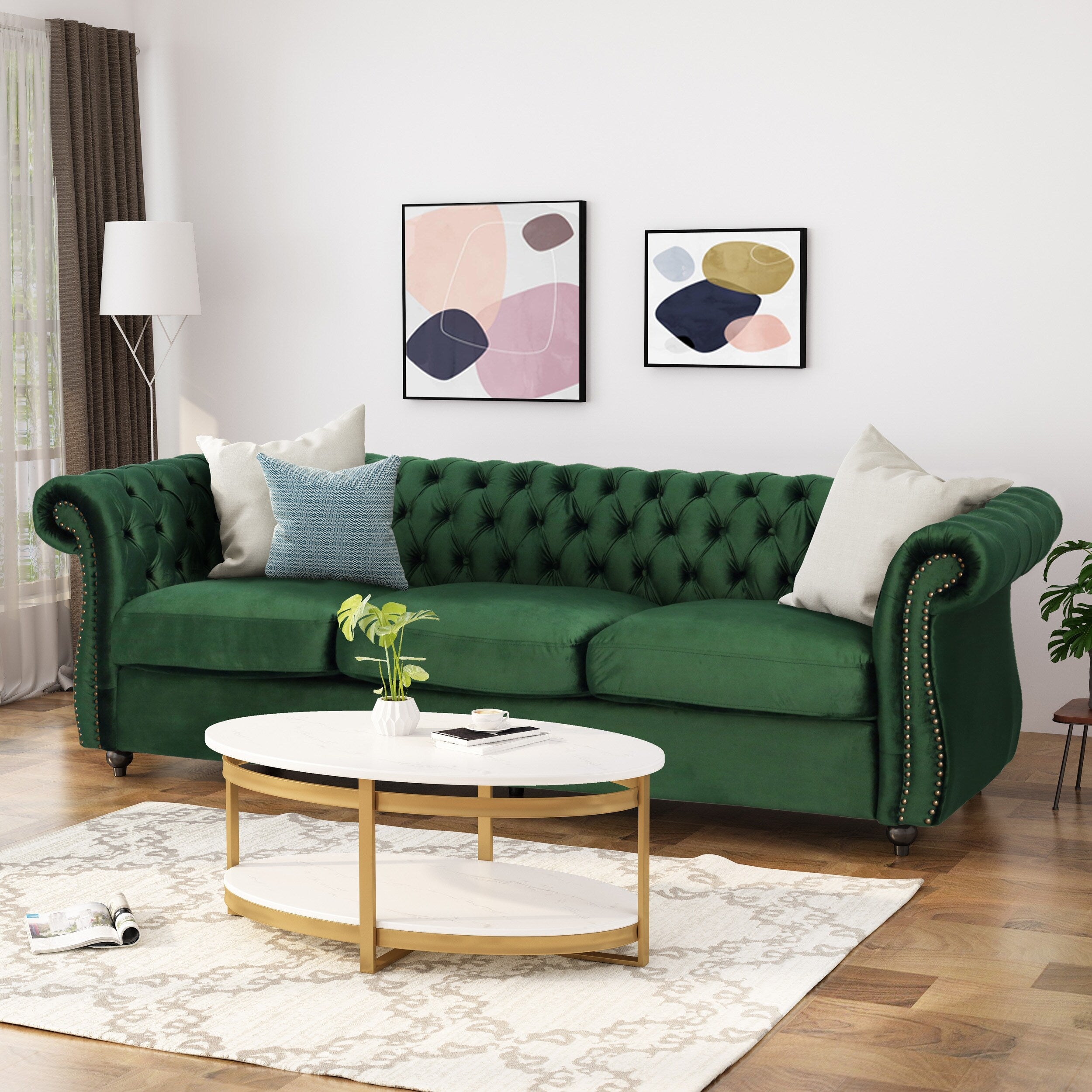 Christopher knight velvet sofa discount