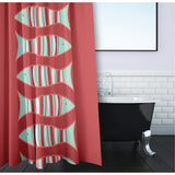 Something's Fishy Animal Print Print Print Shower Curtain