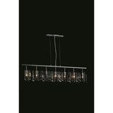 Somette Bienne 7-Light Royal Cut Crystal and Chrome Pendant Light