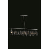 Somette Bienne 7-Light Royal Cut Crystal and Chrome Pendant Light