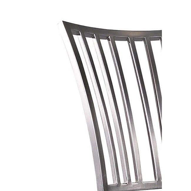 Somette Black Brushed Nickel Swivel Counter Stool