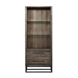 Somette Canyon Ridge Brown Two Drawer Bookcase/Pier - 34"L x 17"W x 83"H