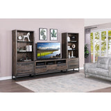 Somette Canyon Ridge Brown Two Drawer Bookcase/Pier - 34"L x 17"W x 83"H