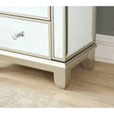 Somette Elsinore Champagne Two Door Seven Drawer Jewelry Armoire - 18"W x 12"L x 42.5"H