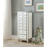 Somette Elsinore Champagne Two Door Seven Drawer Jewelry Armoire - 18"W x 12"L x 42.5"H