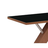 Somette Emily Modern Wood Dining Set with Table, Nook and Bench