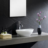 Fine Fixtures Vitreous China Round Modern Vessel Sink