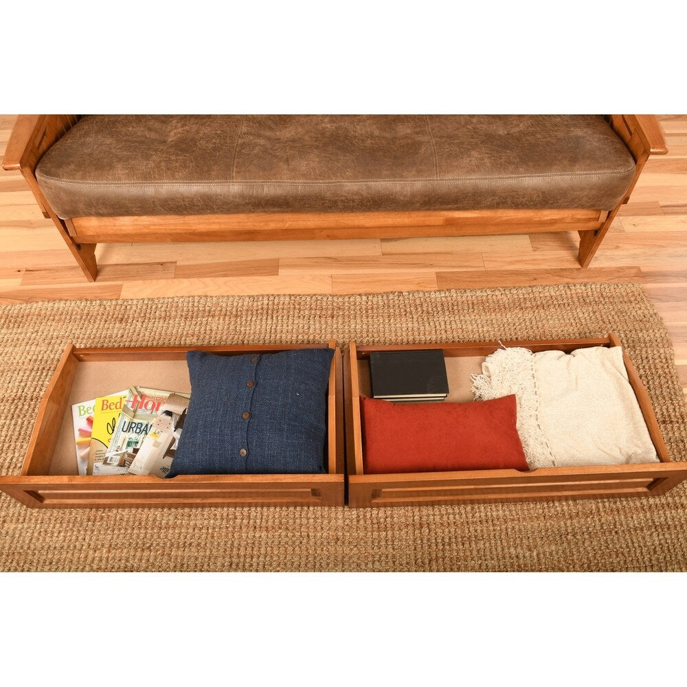 Porch & Den Dent Full Size Futon Storage Drawers