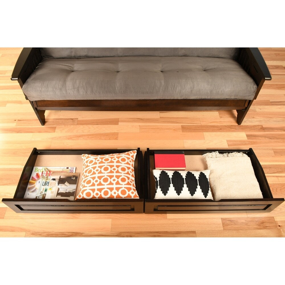 Porch & Den Dent Full Size Futon Storage Drawers