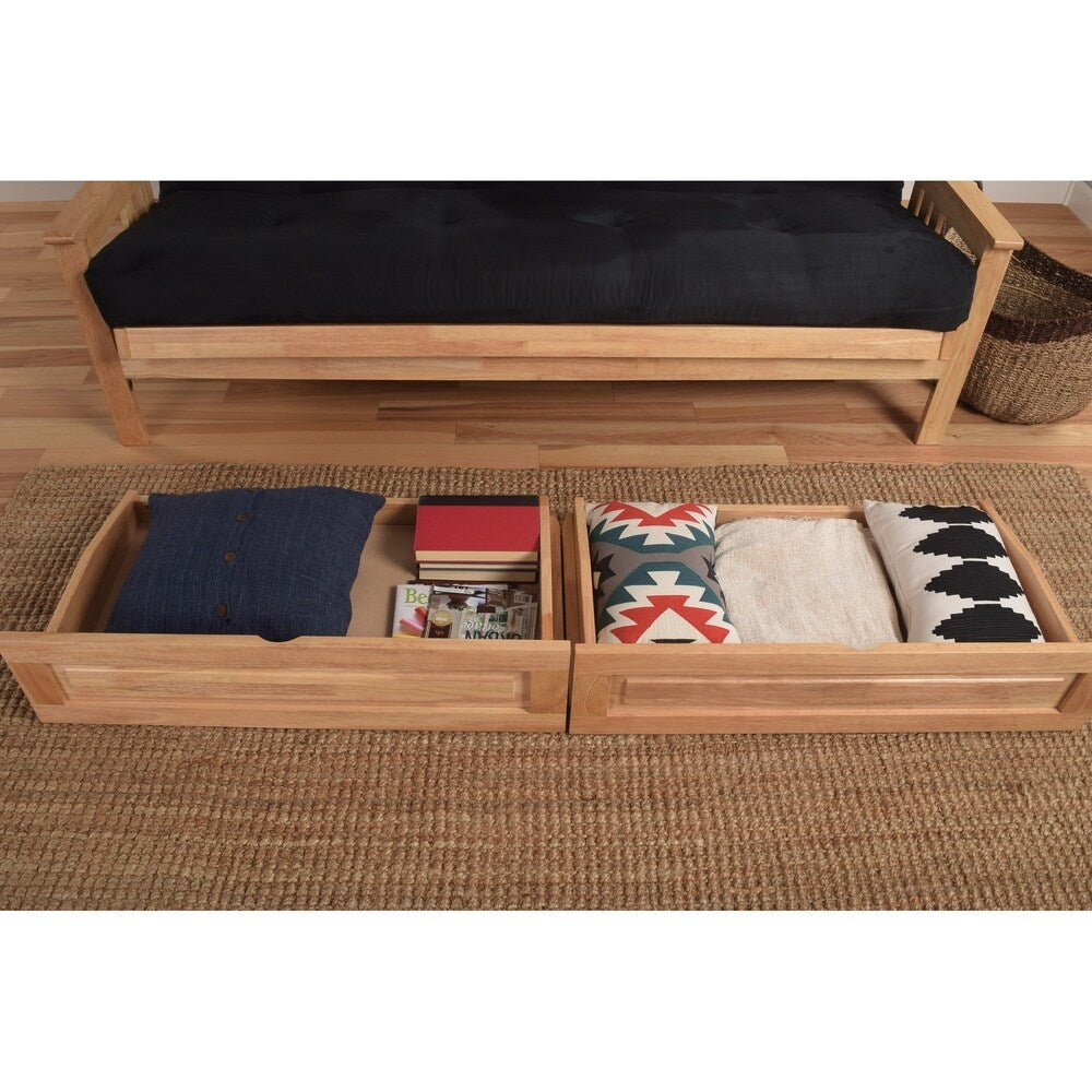 Porch & Den Dent Full Size Futon Storage Drawers