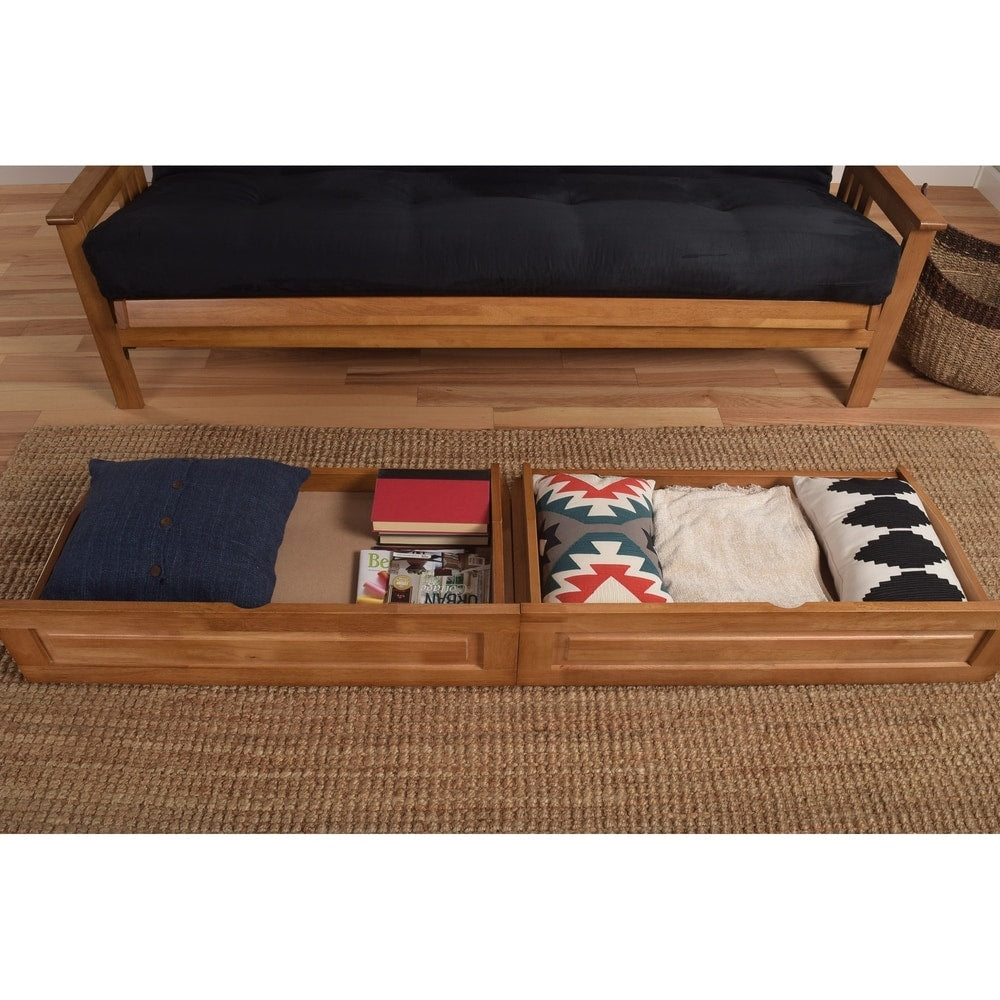 Porch & Den Dent Full Size Futon Storage Drawers