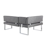 Somette Gene Table and Nook 2-Piece Dining Set