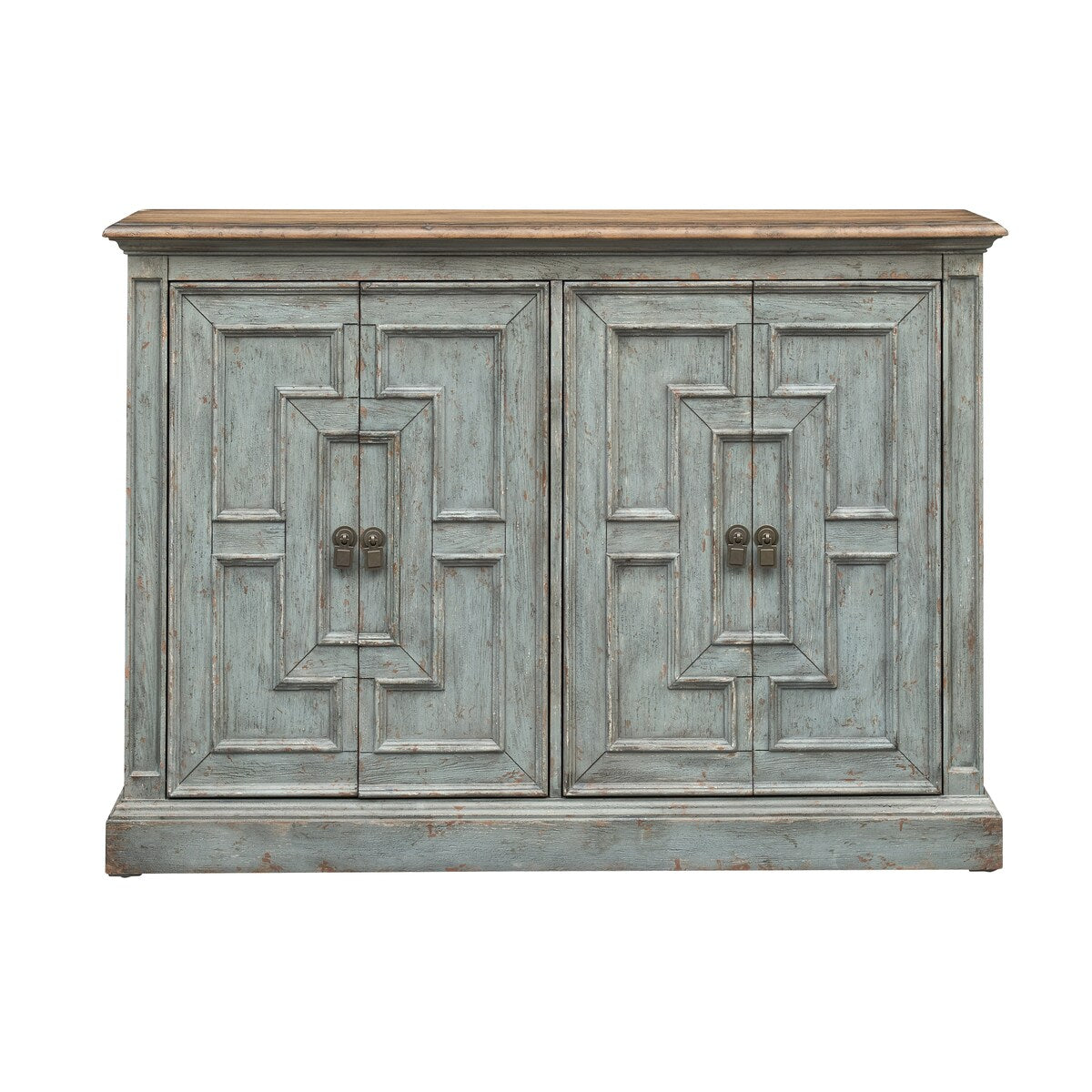 Somette Haversham Aged Blue Four Door Credenza