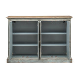 Somette Haversham Aged Blue Four Door Credenza