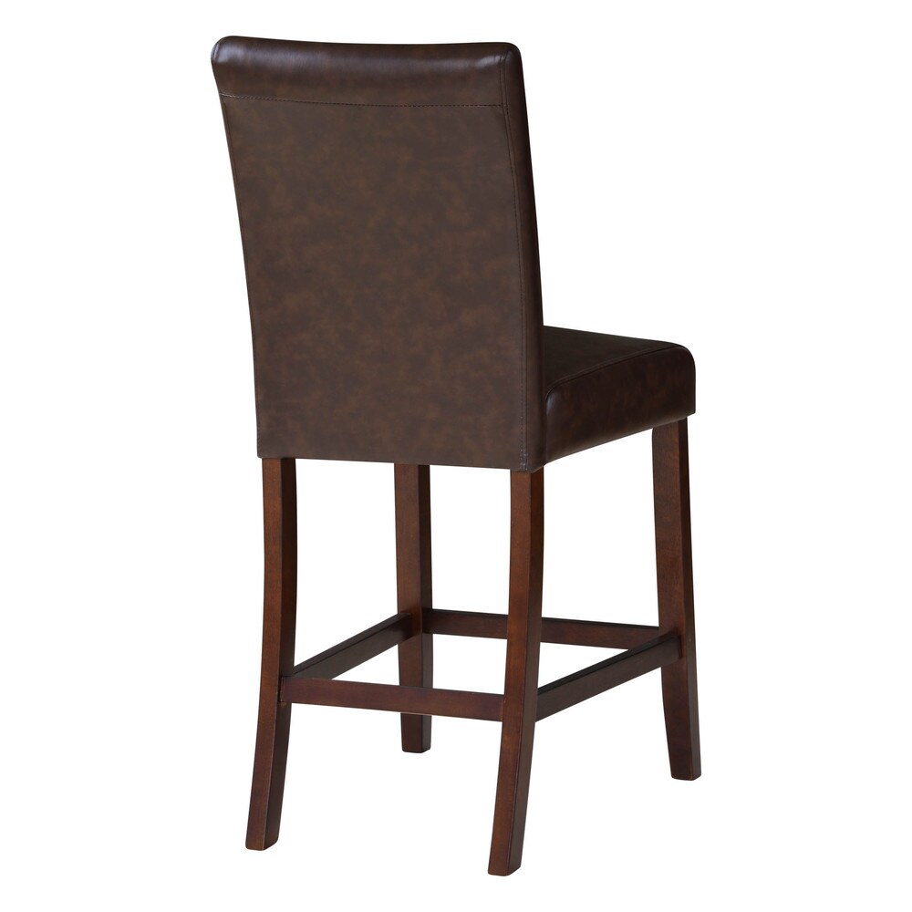 Somette Hebron 24-inch Brown Counter Stool (Set of 2) - 24"