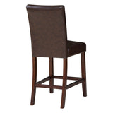 Somette Hebron 24-inch Brown Counter Stool (Set of 2) - 24"