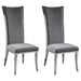 Somette Isabella Diamond Stitched High Back Side Chair, Set of 2 - N/A