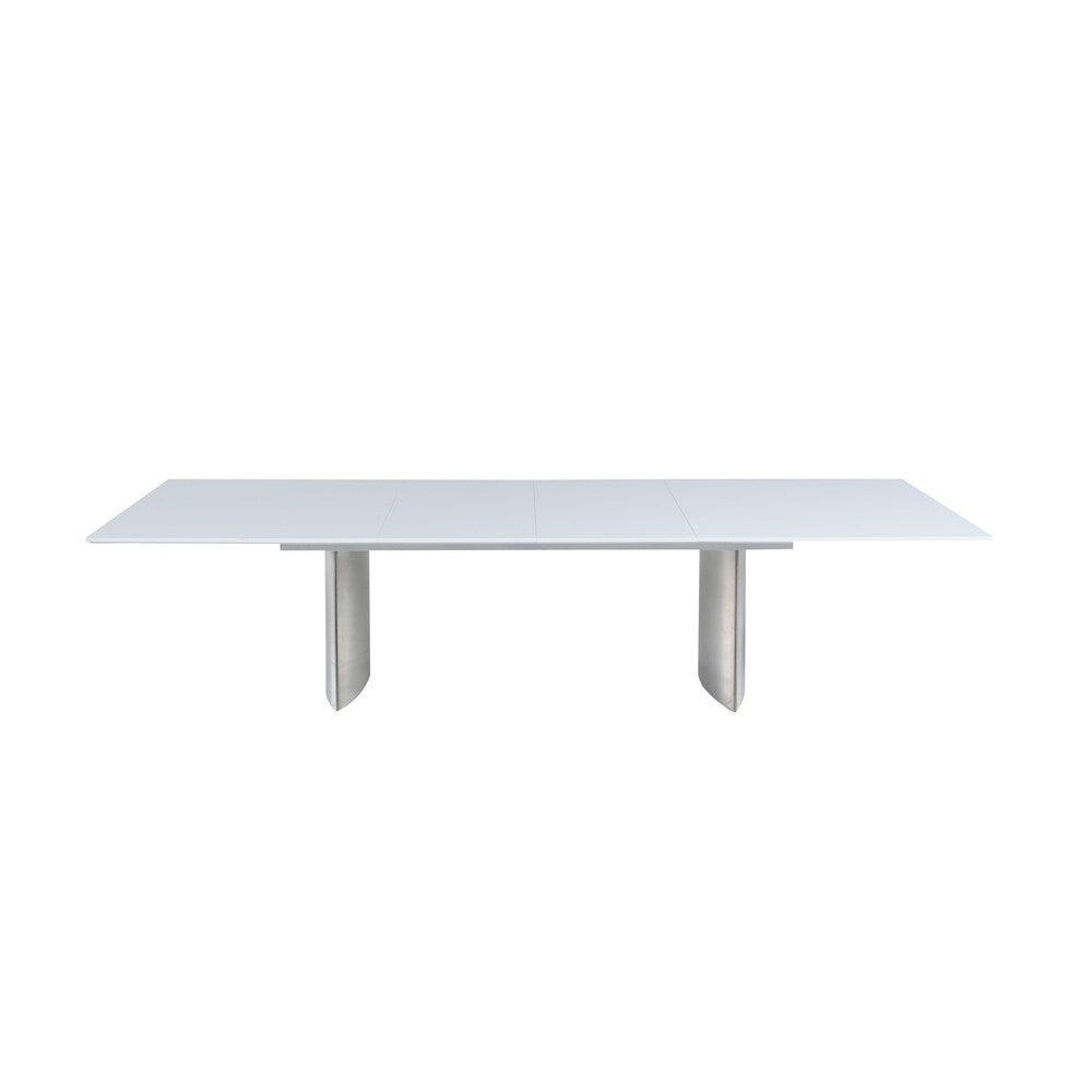 Somette Monica Gloss White Dining Table