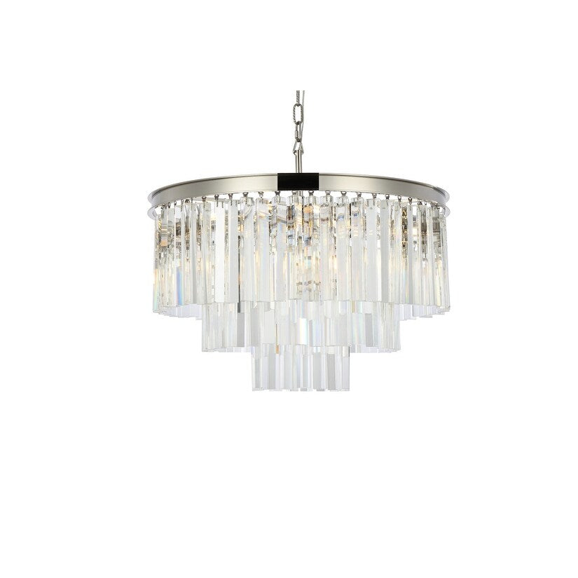 Somette Perth Collection Grand Crystal Pendant Lamp