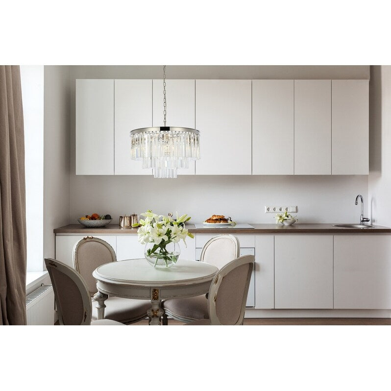 Somette Perth Collection Grand Crystal Pendant Lamp