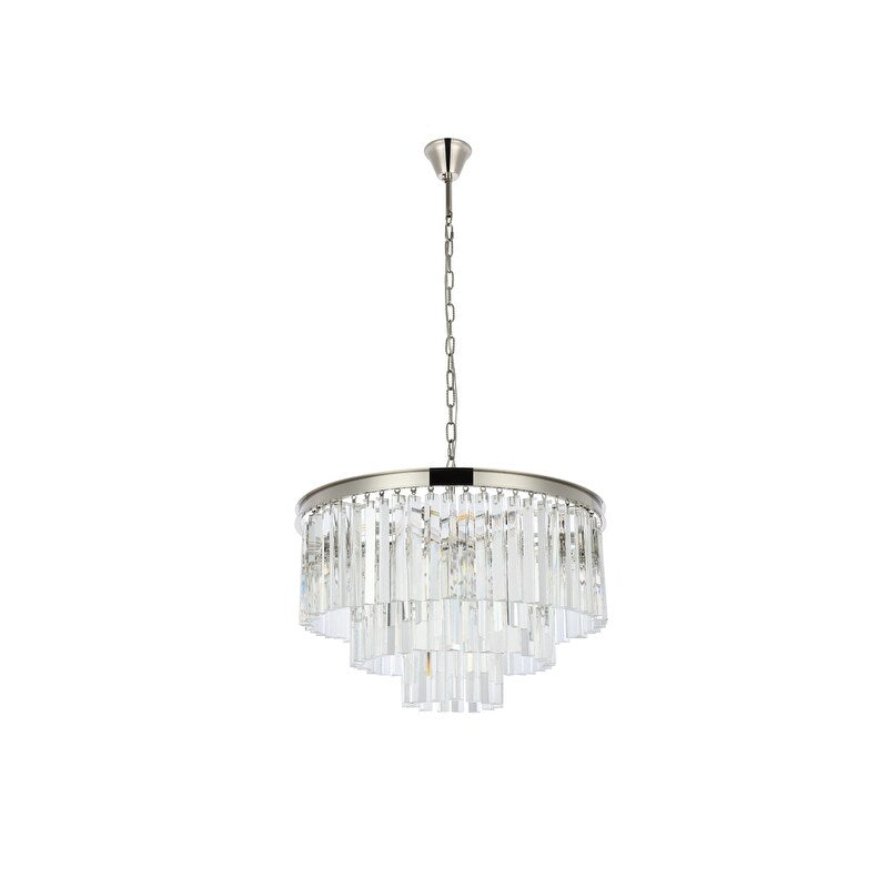 Somette Perth Collection Grand Crystal Pendant Lamp