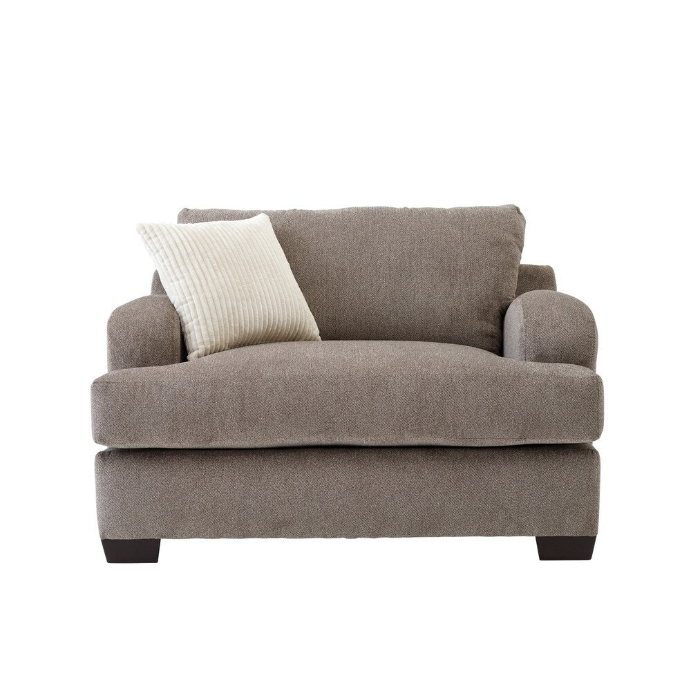 Somette Scooped Arm Sofa in Gray