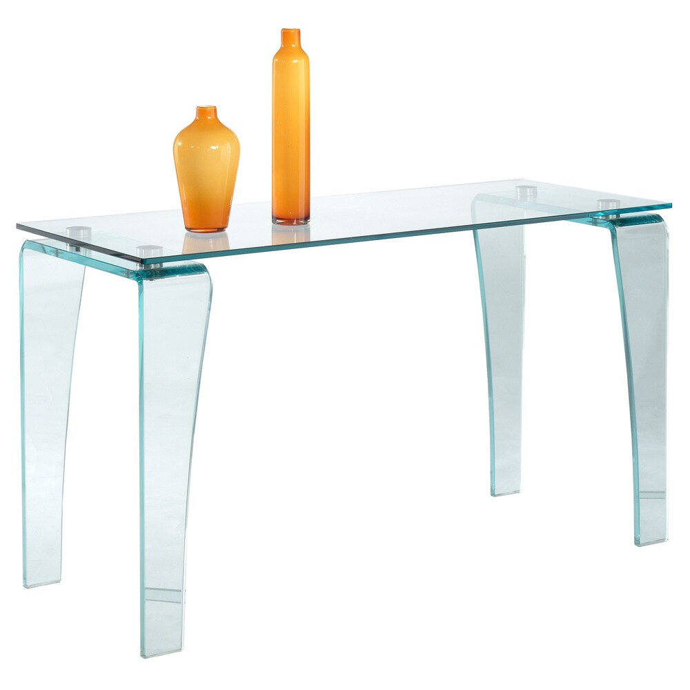 Somette Venus Rectangular Glass Sofa Table